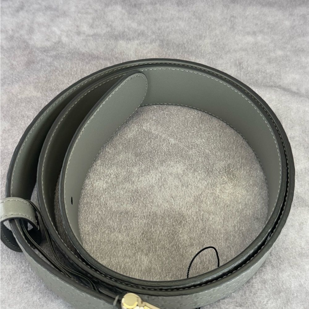 Gucci Microguccissima Embossed Gray Leather Belt 281548 100/40 - Picture 8 of 12